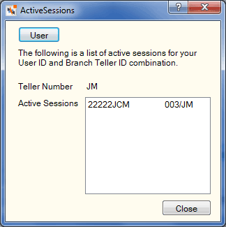 Active Sessions Teller Active Sessions Teller