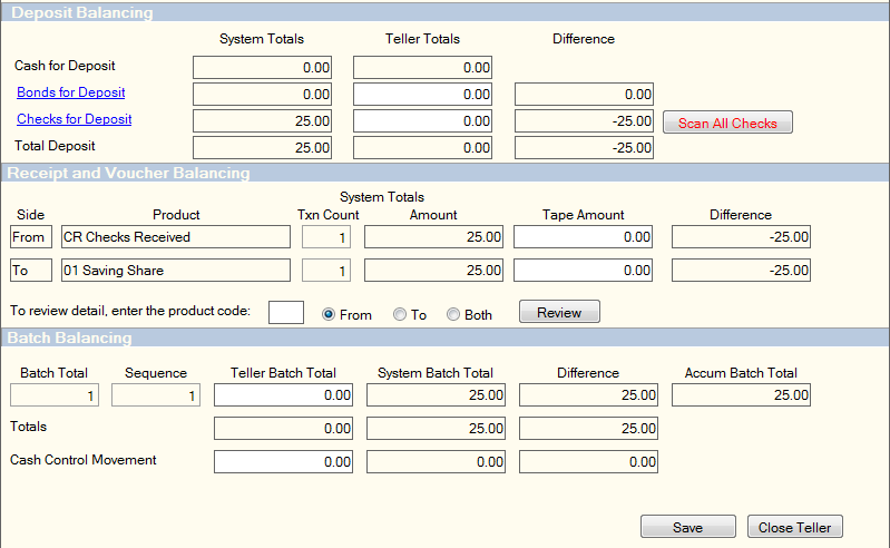 Balancing and Close - Scan All Checks Balancing and Close - Scan All Checks