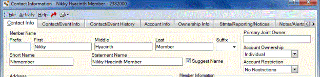Contact Information