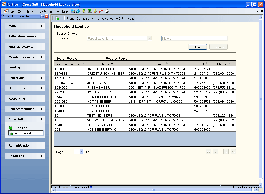 Household Lookup