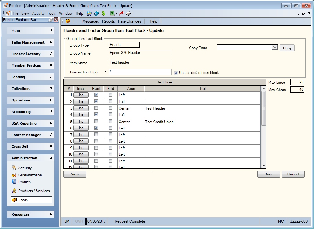 Header and Footer Group Item Text Block - New Header and Footer Group Item Text Block - New