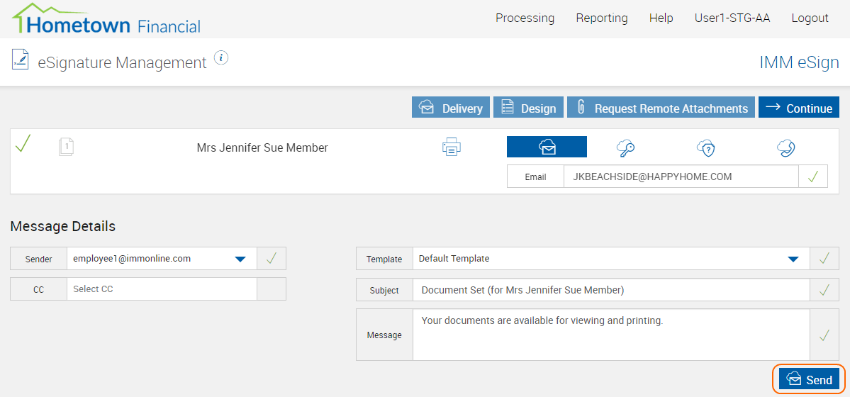 eSignature Management - Email