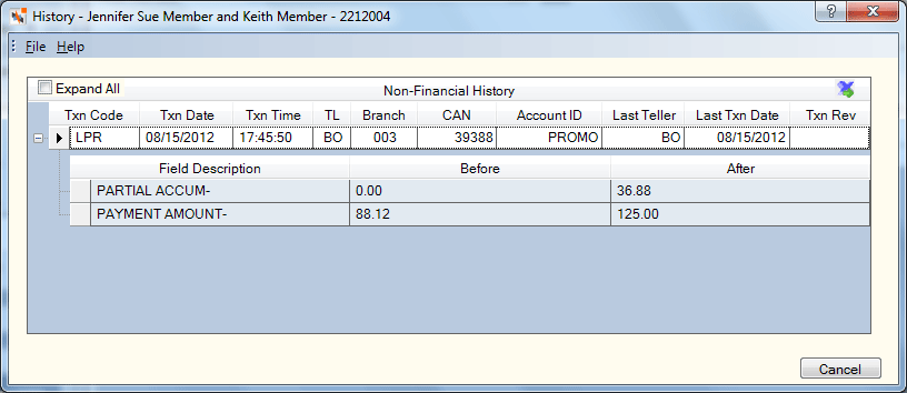 Non-Financial History Non-Financial History