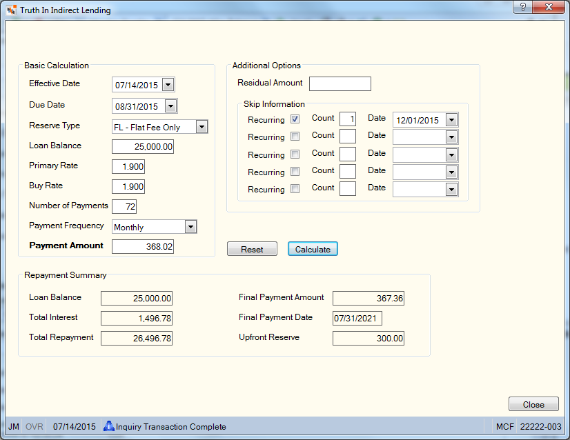 Truth In Indirect Lending Truth In Indirect Lending