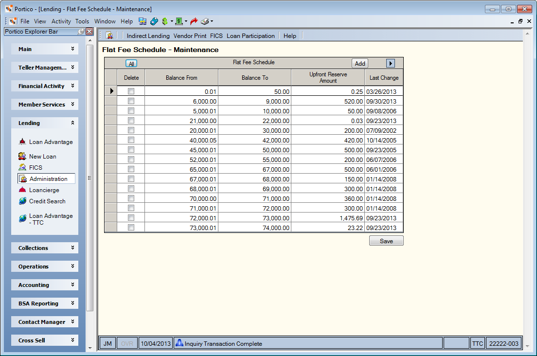 Flat Fee Schedule Flat Fee Schedule