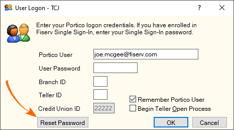 User Logon - Reset Password User Logon - Reset Password