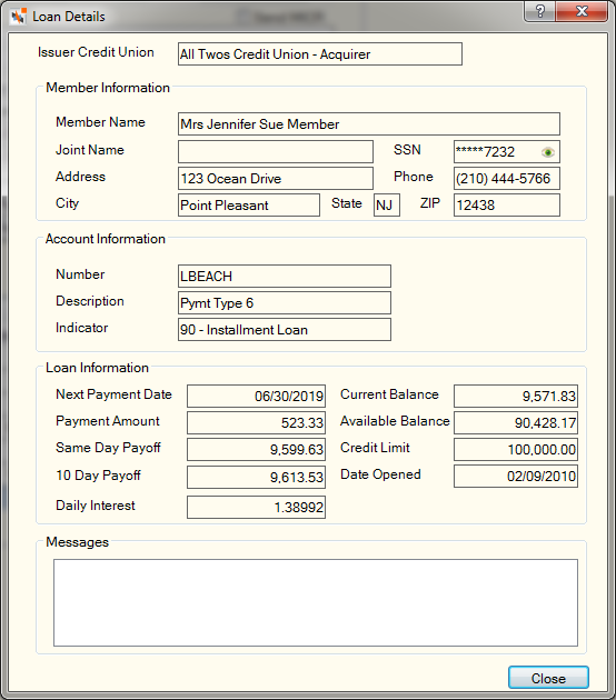 Loan Details Loan Details