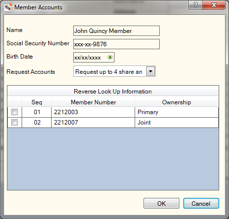 Member Accounts Member Accounts