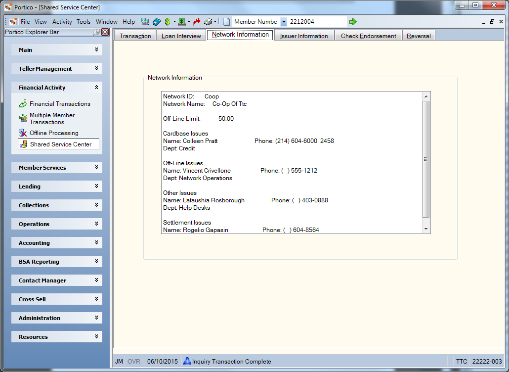 Network Information Network Information