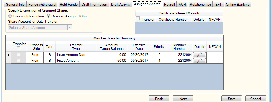 Assigned Shares
