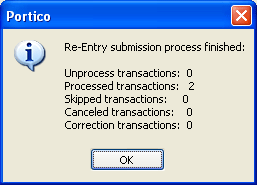 Re-Entry Submission Re-Entry Submission