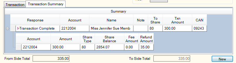 Transaction Summary
