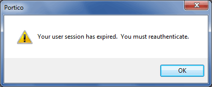 User Session Expired