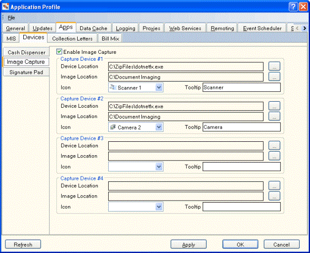 Application Profile - Apps - Devices - Image Capture