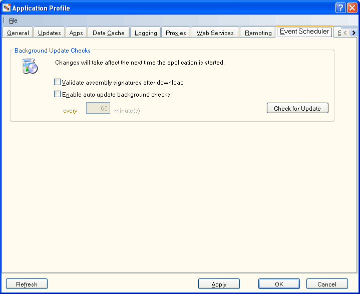 Application Profile - Event Scheduler