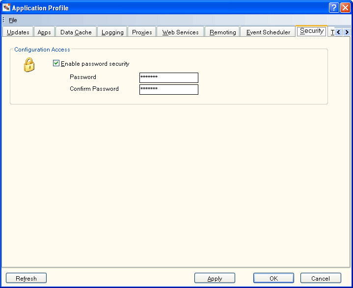 Application Profile - Security