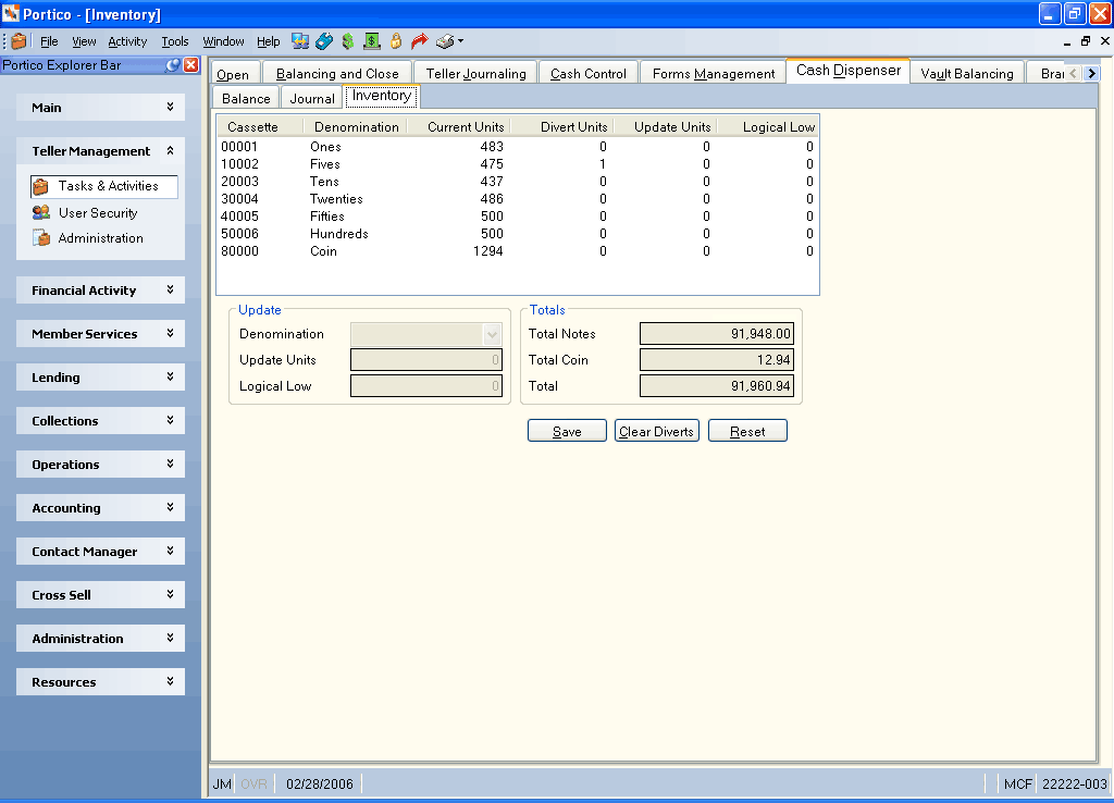 Cash Dispenser - Inventory Cash Dispenser - Inventory