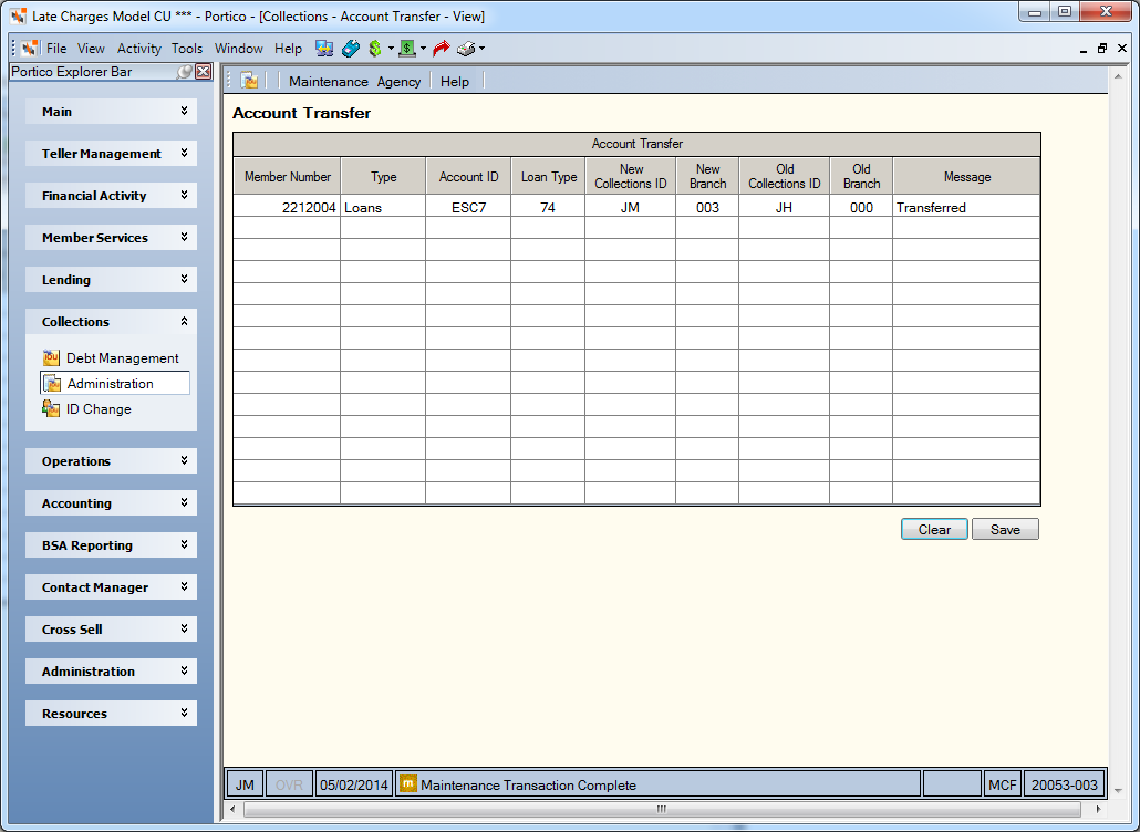Account Transfer