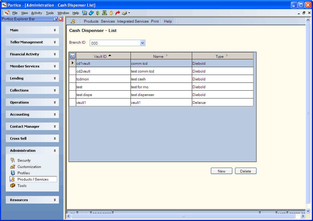 Cash Dispenser - List Cash Dispenser - List