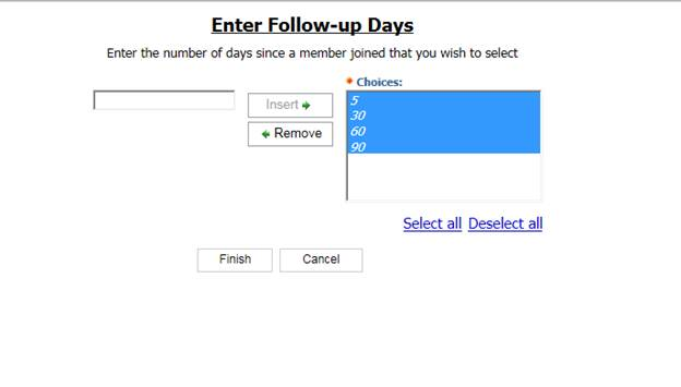 Email Messaging New Member Followup Days