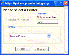 Print a Specific Notice Print a Specific Notice