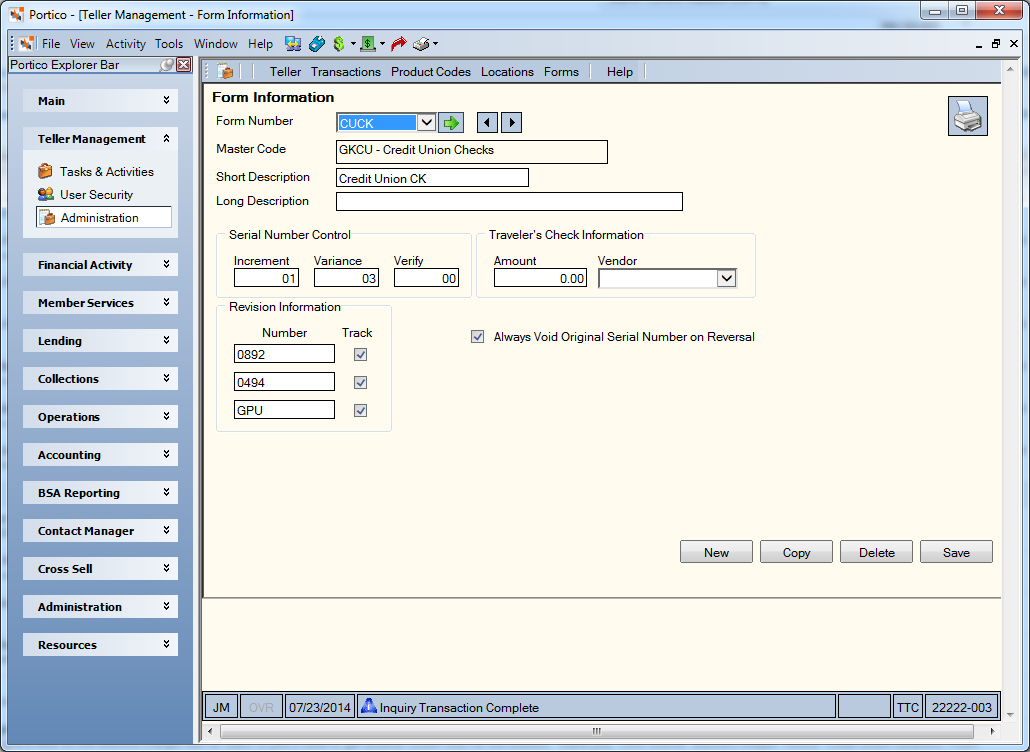 Form Information