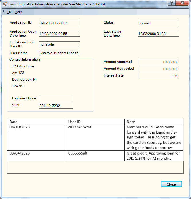 Loan Advantage Information