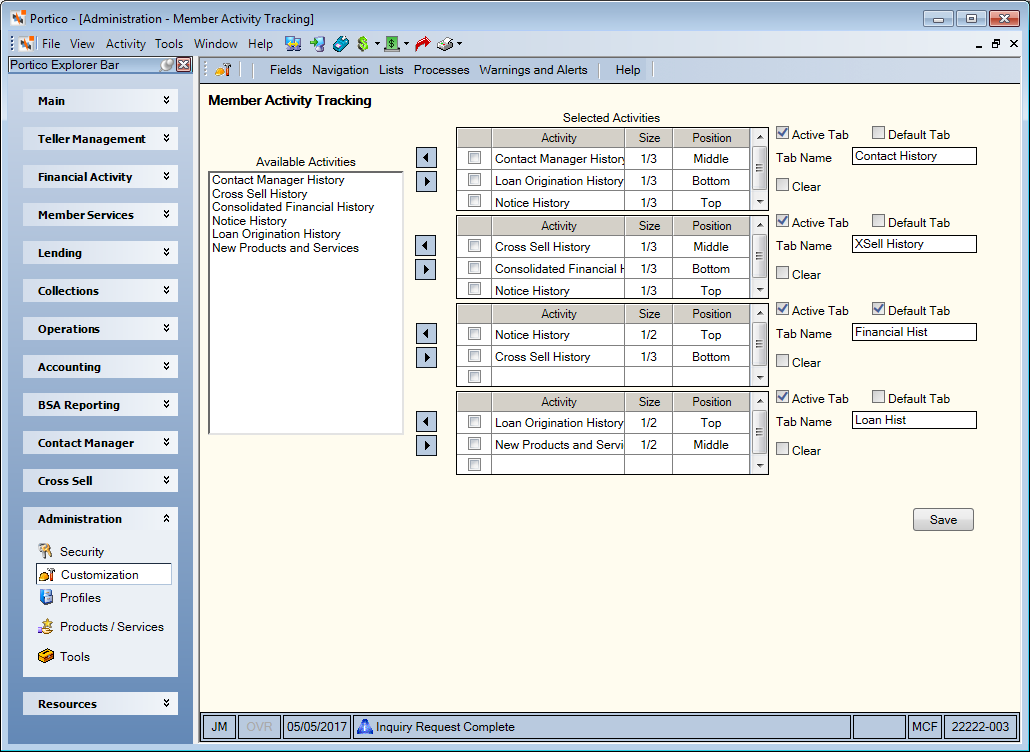 Member Activity Tracking