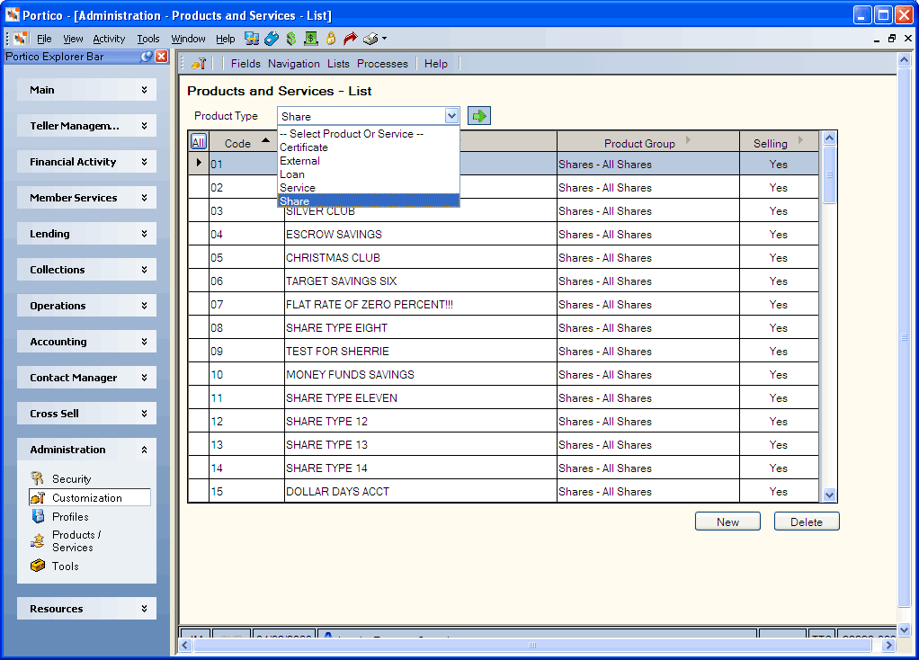 Products and Services - List