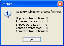 Re-Entry Submission Re-Entry Submission
