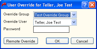 User Override User Override