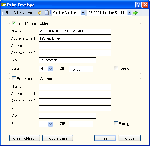 Print Envelope Print Envelope