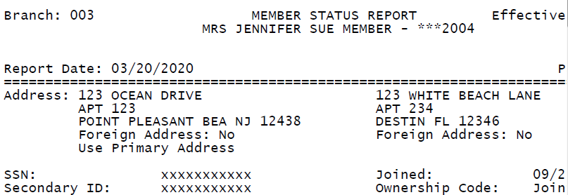Member Number Prefix