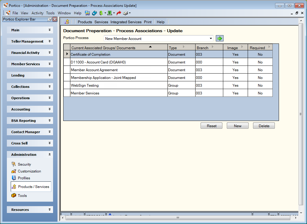 Document Preparation - Process Associations