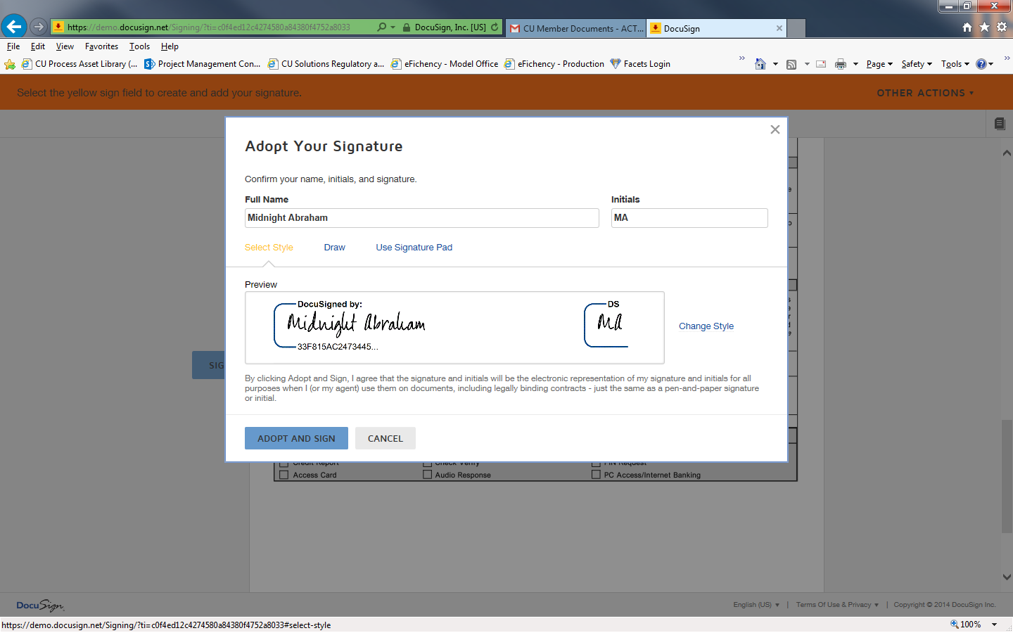 Web Signatures