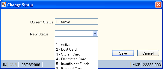 Change Status Change Status