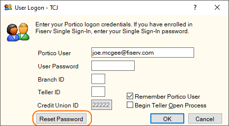 User Logon - Reset Password User Logon - Reset Password