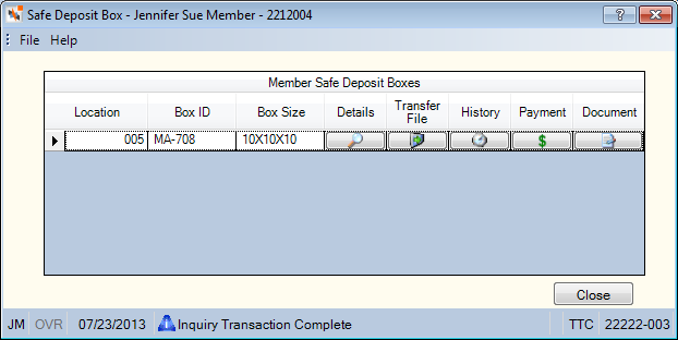 Safe Deposit Box