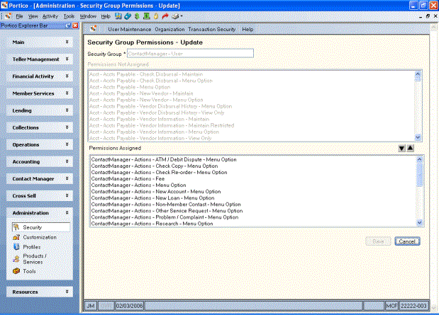 Security Group Permissions