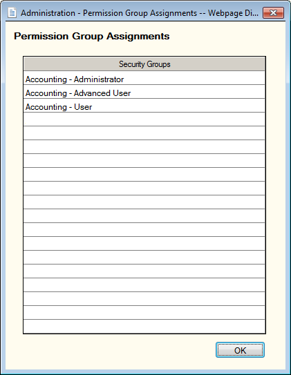 Permission Group Assignments