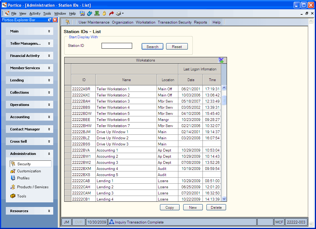 Station IDs - List