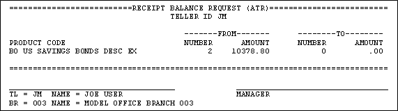Receipt Balance Request Receipt Balance Request