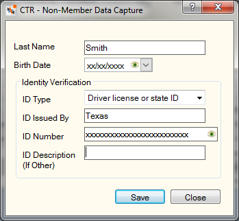 CTR - Non-Member Data Capture
