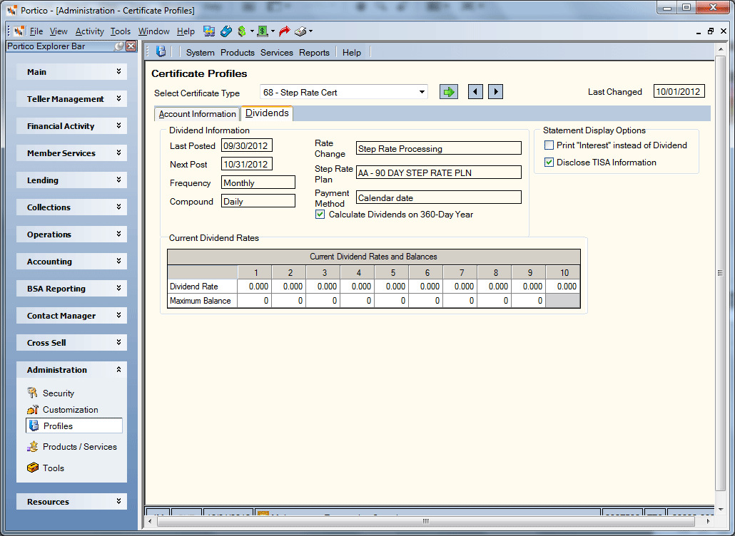 Certificate Profile