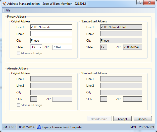 Address Standardization