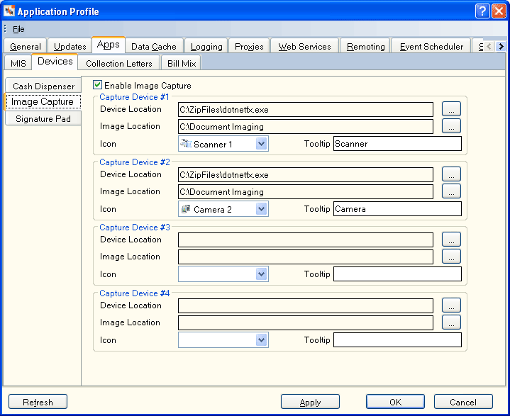 Application Profile - Apps - Devices - Image Capture