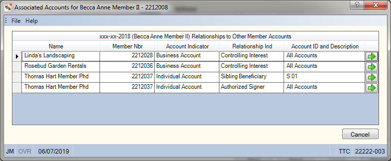Associated Accounts