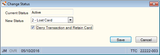 Change Status