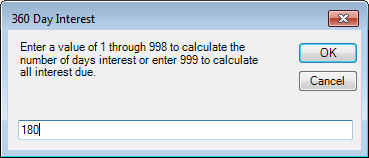 360 Day Interest 360 Day Interest