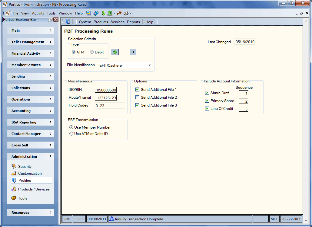 PBF Processing Rules